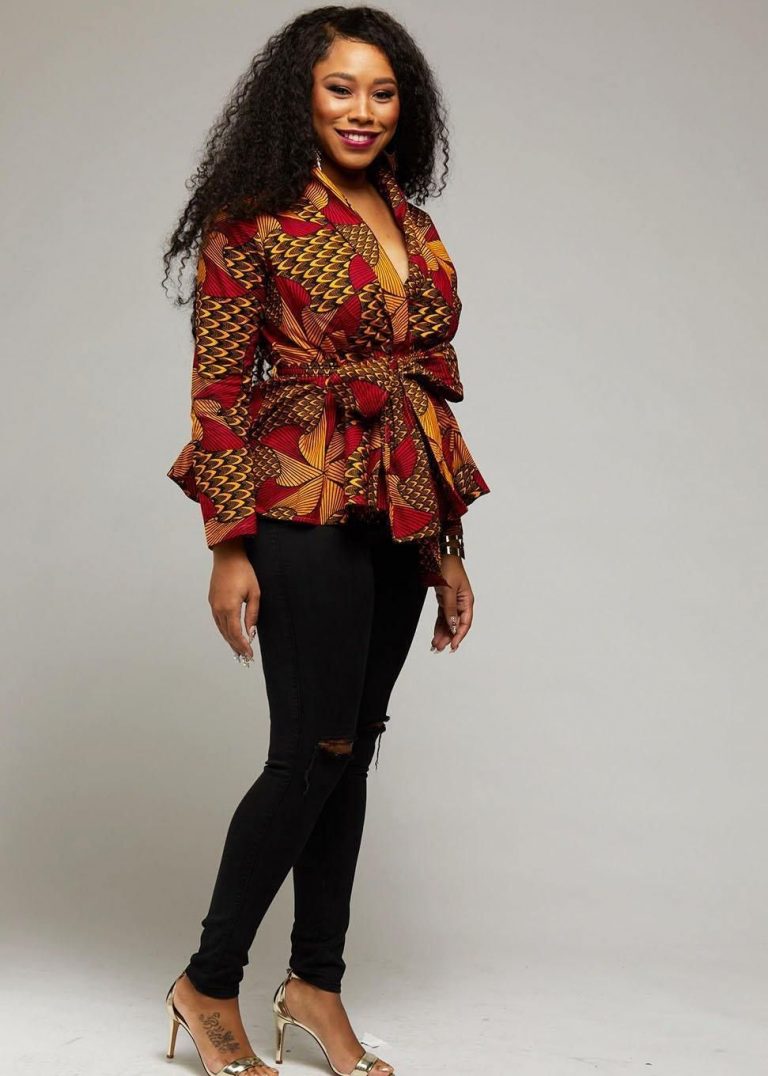 ankara shirt styles for ladies