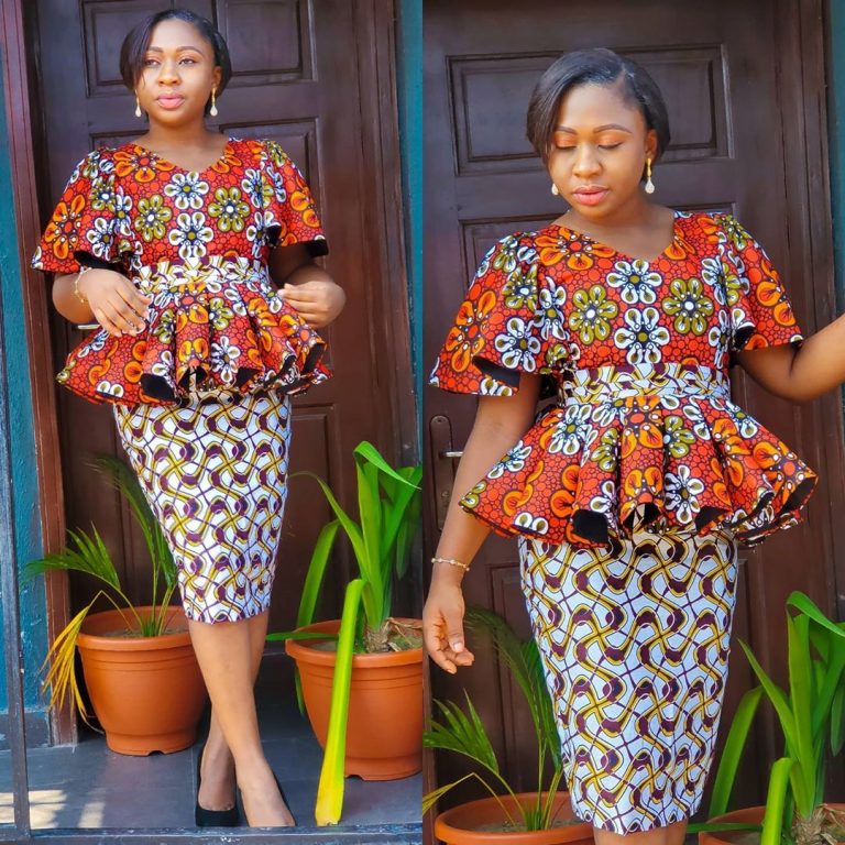 Ankara Skirt and Blouse Styles 2024 - Virnasa