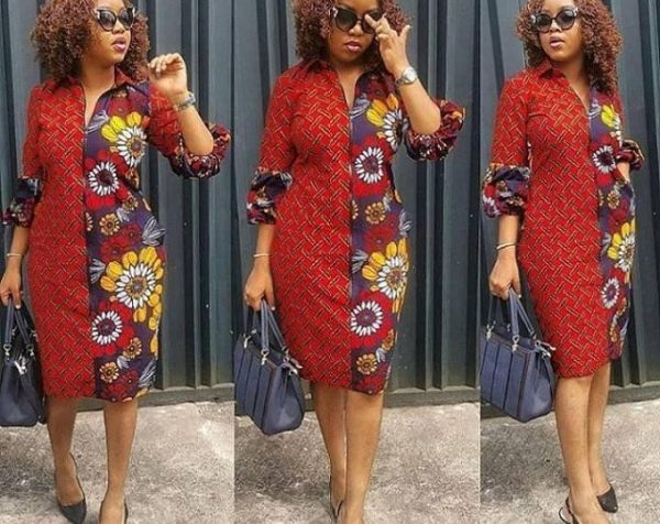 Ankara Shirt Dress Styles For Ladies 2024 - Virnasa